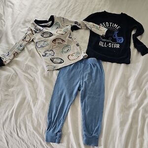 Carter's Kids Pajama Set - Blue and Gray